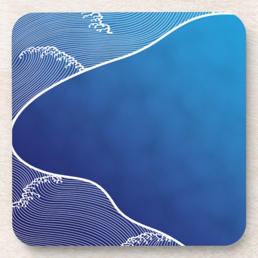 blauwe rivier onderzetter (Voorkant)
