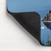 Blauwe rivier van God Mousepad. Muismat (Hoek)