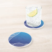 blauwe rivier zandsteen onderzetter (Zijkant)