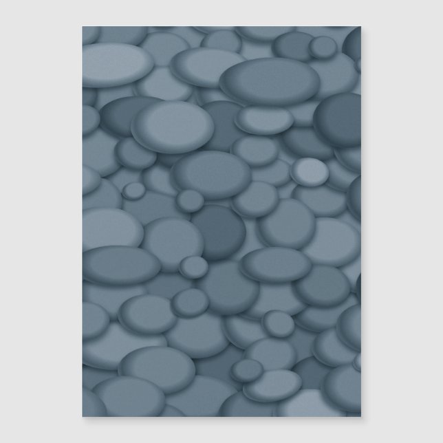 Blauwe riviersteen kiezelstenen kunst (Voorkant)