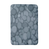Blauwe riviersteen kiezelstenen kunst badmat (Voorkant Verticaal)