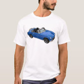 Blauwe roadster t-shirt (Voorkant)