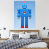 Blauwe robot 02 canvas afdruk (Insitu (Slaapkamer))