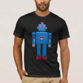 Blauwe robot 02 t-shirt (Voorkant)
