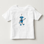 Blauwe robot kinder shirts (Voorkant)
