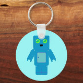 Blauwe robot sleutelhanger (Voorkant)