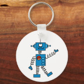 Blauwe robot sleutelhanger (Voorkant)