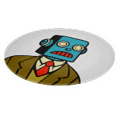 Blauwe robot snijplank (Hoek)