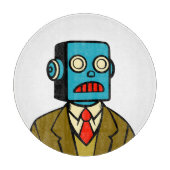 Blauwe robot snijplank (Voorkant)
