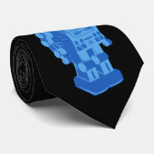 Blauwe robot stropdas (Opgerold)
