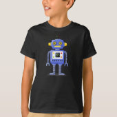 Blauwe robot t-shirt (Voorkant)
