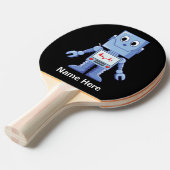 Blauwe robot tafeltennisbatje (Voorkant Gekanteld)
