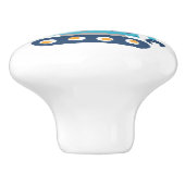 Blauwe robotoppen voor kinderen keramische knop (Zijkant)