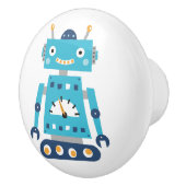 Blauwe robotoppen voor kinderen keramische knop (Rechts)