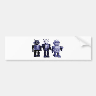 blauwe robots bumper sticker