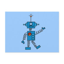 Blauwe robots en robots