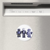 Blauwe robots magneet (Insitu (Vaatwasser))