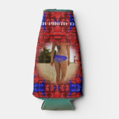 Blauwe & Rode bakstenen muur, Flesjeskoeler (Voorkant)