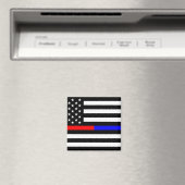 blauwe rode dunne lijn brandweerlieden symbool usa magneet (Insitu (Vaatwasser))
