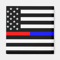 blauwe rode dunne lijn brandweerlieden symbool usa