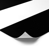 blauwe rode dunne lijn brandweerlieden symbool usa poster (Hoek)