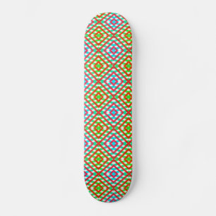Blauwe, rode en groene lente-/paasdiamant persoonlijk skateboard