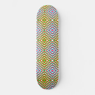 Blauwe, rode en groene lente-/paasdiamant persoonlijk skateboard
