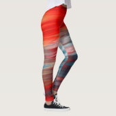 Blauwe Rode en Witte Strepen Leggings (Rechts)