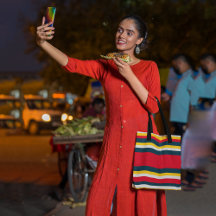 Blauwe rode gele strepen