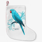 Blauwe rode hond kleine kerstsok (Voorkant)