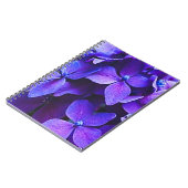 Blauwe Rode Hortensia Notitieboek (Linkerzijde)