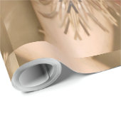 Blauwe rode kerstdecoratie Baubles Cadeaupapier (Rol Hoek)