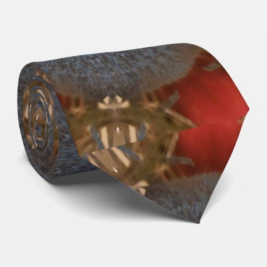 Blauwe rode kerstdecoratie Baubles Stropdas (Opgerold)