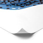 Blauwe rode kikker | Digitale afdrukken Poster (Hoek)