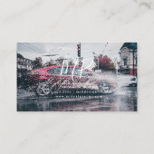 Blauwe rode kruis binnenste ontwerper keh lampjes visitekaartje (Achterkant)