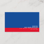 Blauwe rode kruis binnenste ontwerper keh lampjes visitekaartje (Voorkant)