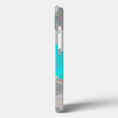 Blauwe rode kunst van romantisch bloempatroon / bl Case-Mate iPhone case (Achterkant / Links)