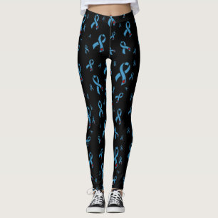 Blauwe/rode linten... diabetes leggings