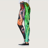 Blauwe rode octopus leggings (Links)