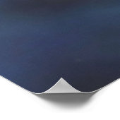 Blauwe rode octopus poster (Hoek)