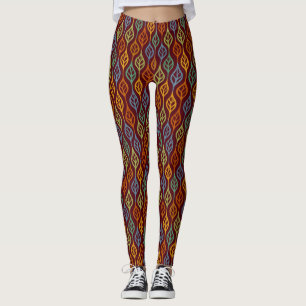 Blauwe rode Oranje groene Blauwgroen valkleppen Leggings