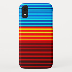 Blauwe rode strepen Case-Mate iPhone case