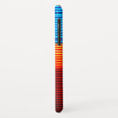 Blauwe rode strepen Case-Mate iPhone case (Achterkant/links)