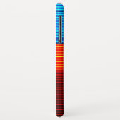 Blauwe rode strepen Case-Mate iPhone case (Achterkant/links)