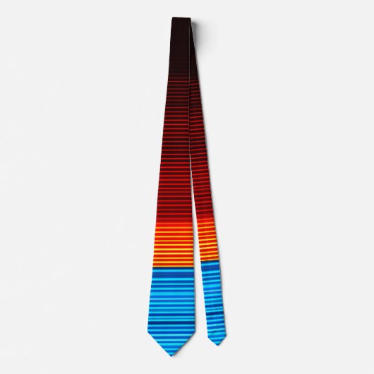 Blauwe rode strepen stropdas (Voorkant)