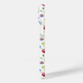 Blauwe Rode Waterverf Wilde Bloem Case-Mate iPhone Case (Achterkant / Links)