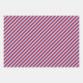 Blauwe rode witte sterren en strepen inpakpapier vel (Voorkant 2)