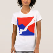 Blauwe rode witte vlag t-shirt (Voorkant)