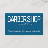 Blauwe rode zijden moderne visitekaartje (Voorkant)