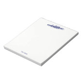 Blauwe roerroeiers, team voor watersport notitieblok (Linkerzijde)